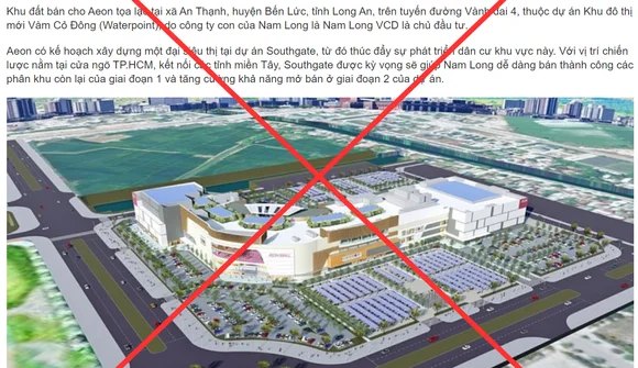 Nam Long Group bác thông tin bán đất cho Aeon Mall thu hàng chục triệu USD
